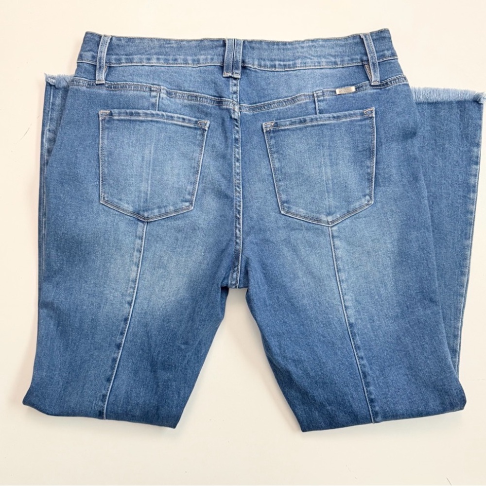 Kancan Jeans Estilo Patchwork Flare Back Raw Hems… - image 8